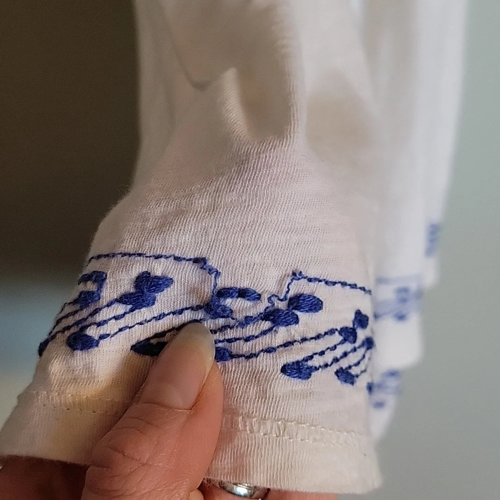 American Eagle Womens Size Small Flowy Halter Top Ribbon and Bead Ties - Picture 9 of 9